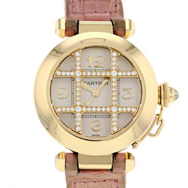 Cartier Pasha Grille watch in yellow gold Ref:  2399 Circa  2000