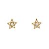 Paire de puces d'oreilles Chanel Cometes en or jaune et diamants - 00pp thumbnail