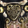 Bolso Cabás Gucci Babouska en lona negra y beige y ante negro - Detail D4 thumbnail