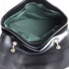 Bulgari handbag in black and white braided leather - Detail D3 thumbnail