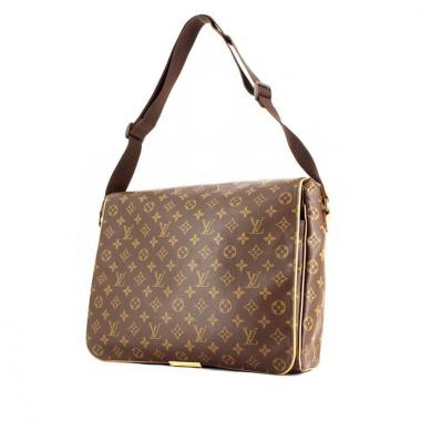 Bolso zurrón Louis Vuitton District en lona Monogram y cuero natural
