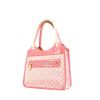 Shopping bag in pelle verniciata rosa e tela monogram rosa - 00pp thumbnail