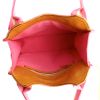 Shopping bag in pelle verniciata rosa e tela monogram rosa - Detail D2 thumbnail