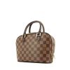 Borsa Louis Vuitton in tela a scacchi e pelle marrone - 00pp thumbnail