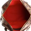 Louis Vuitton handbag in damier canvas and brown leather - Detail D2 thumbnail