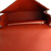 Louis Vuitton handbag in damier canvas and brown leather - Detail D2 thumbnail