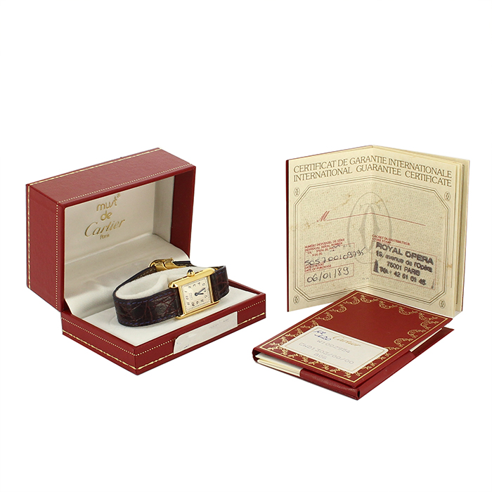 Orologio Cartier Tank Must in vermeil Circa  1990 - Detail D2