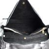 Yves Saint Laurent Muse Two large model handbag in black leather and black suede - Detail D2 thumbnail