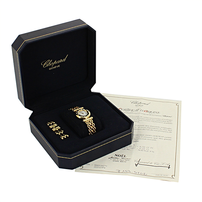 Chopard watch in yellow gold - Detail D2
