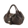 Bolso formato bolsa Fendi en cuero marrón - 00pp thumbnail