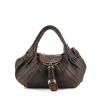 Bolso formato bolsa Fendi en cuero marrón - 360 thumbnail