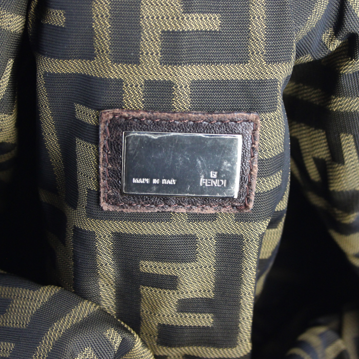 Borsa a secchiello in pelle marrone - Detail D3