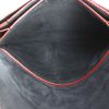 Celine Diamond handbag in black and burgundy leather and khaki suede - Detail D2 thumbnail