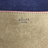 Celine Diamond handbag in black and burgundy leather and khaki suede - Detail D5 thumbnail