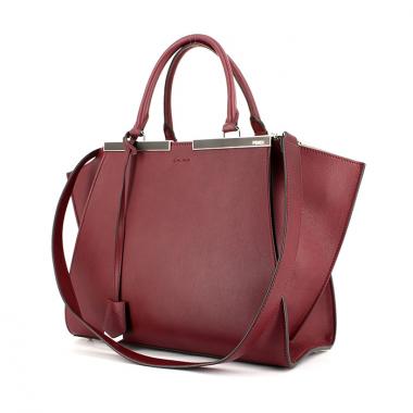 Bolso de mano Fendi 3 Jours en cuero violeta