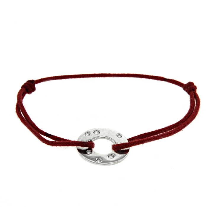Brazalete Dinh Van Cible en oro blanco y diamantes