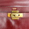 Bolso de mano Hermes Kelly 28 cm en cuero box color burdeos - Detail D3 thumbnail