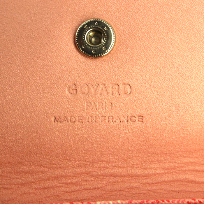 Goyard Saint-Louis handbag in pink monogram canvas and pink leather - Detail D3