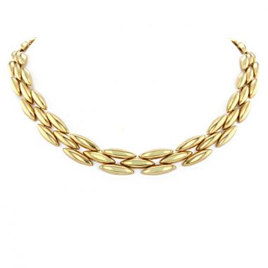 Cartier Gentiane articulated small model necklace in yellow gold