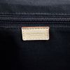 Burberry large model shopping bag in beige and black Haymarket canvas - Detail D3 thumbnail