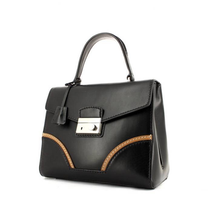 Prada  handbag  in black and brown leather - 00pp