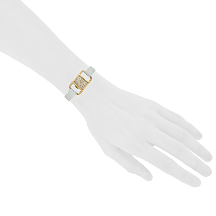 Jaeger Lecoultre Etrier Hermes watch in 18k yellow gold Circa 1970 - Detail D1