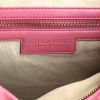 Bolso de mano Bottega Veneta Veneta en cuero trenzado rosa y lona beige - Detail D3 thumbnail