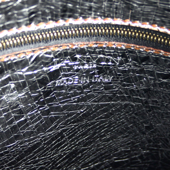 Sac à main Lanvin en cuir argenté - Detail D3