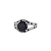 Mauboussin Ni Naive Ni Soumise ring in white gold and diamonds and in sapphire - 00pp thumbnail