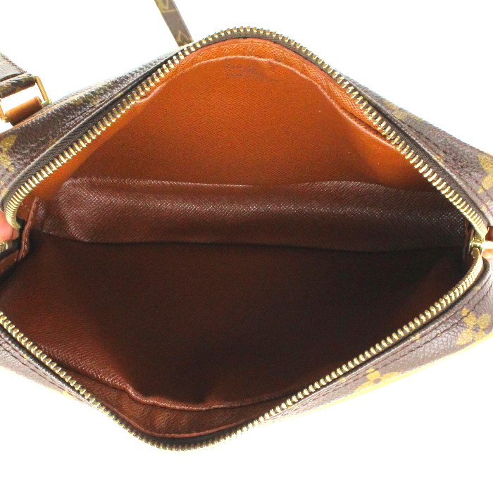 Tela monogram cerata e pelle naturale - Detail D2