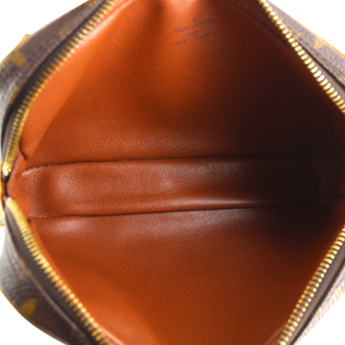 Louis Vuitton shoulder bag in monogram canvas and natural leather - Detail D2