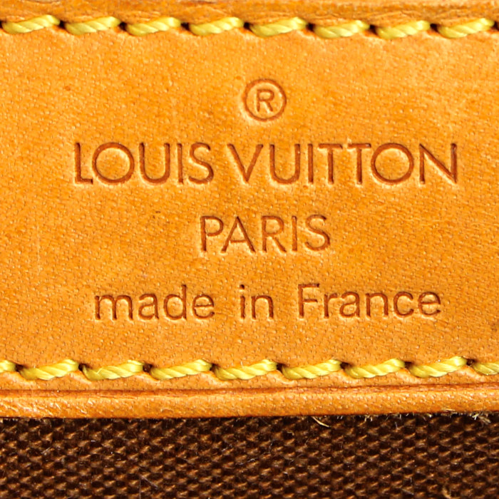 Louis Vuitton Sologne handbag in monogram canvas and natural leather - Detail D3