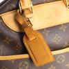 Louis Vuitton Deauville handbag in monogram canvas and natural leather - Detail D4 thumbnail