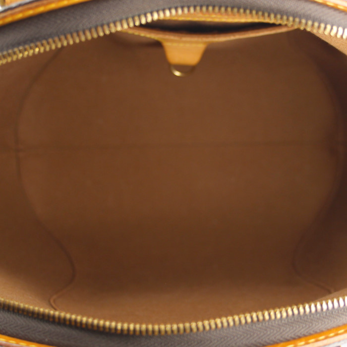 Bolso de mano Louis Vuitton Ellipse modelo grande en lona Monogram y cuero natural - Detail D2