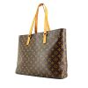 Shopping bag Louis Vuitton Luco in tela monogram marrone e pelle naturale - 00pp thumbnail