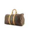 Sac de voyage Louis Vuitton Keepall 45 en toile monogram et cuir naturel - 00pp thumbnail