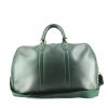 Bolsa de viaje Louis Vuitton Kendall en cuero taiga verde pino - 360 thumbnail