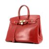 Hermes Birkin 35 cm handbag in red box leather - 00pp thumbnail