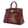 Hermes Birkin 35 cm handbag in burgundy epsom leather - 00pp thumbnail