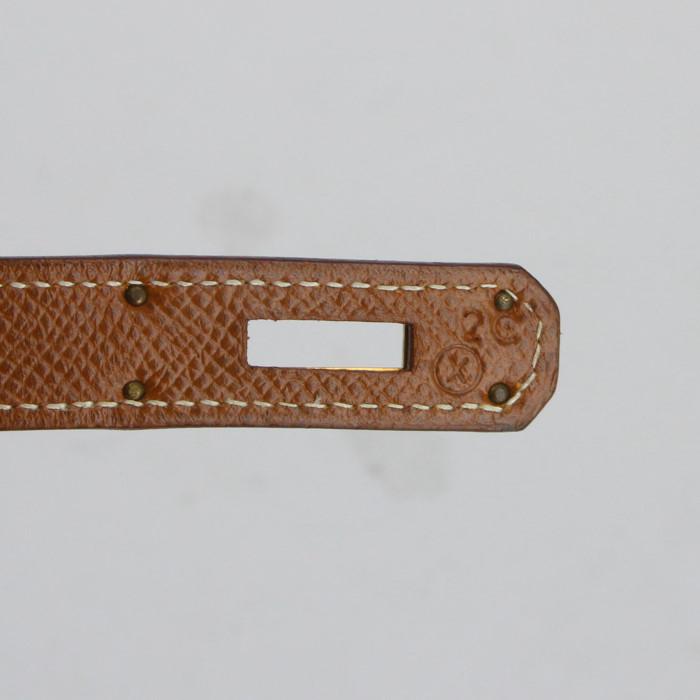 Hermes Kelly 35 cm handbag in gold epsom leather - Detail D5