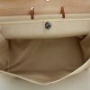 Hermes Herbag travel bag in beige canvas and gold leather - Detail D3 thumbnail