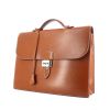 Borsa portadocumenti Hermes Sac à dépêches in pelle Barenia marrone - 00pp thumbnail