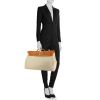 Herbag cloth travel bag Hermès Beige in Cloth - 23290360