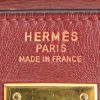Sac à main Hermes Kelly 35 cm en cuir bordeaux - Detail D4 thumbnail
