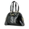 Yves Saint Laurent Muse handbag in black patent leather - 00pp thumbnail