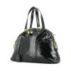 Yves Saint Laurent Muse medium size handbag in black patent leather - 00pp thumbnail