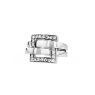 Bague Boucheron Déchainé en or blanc et diamants