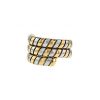 Bulgari Tubogas articulated ring in yellow gold and stainless steel - 00pp thumbnail