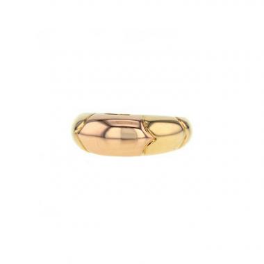 Bulgari Tronchetto ring in yellow gold and pink gold