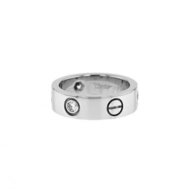 Cartier Love large model ring in white gold and diamonds